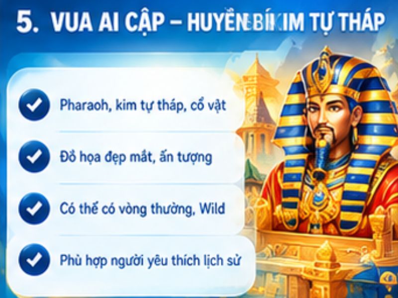 Vua Ai Cập – Sắc màu huyền bí từ nền văn minh cổ đại